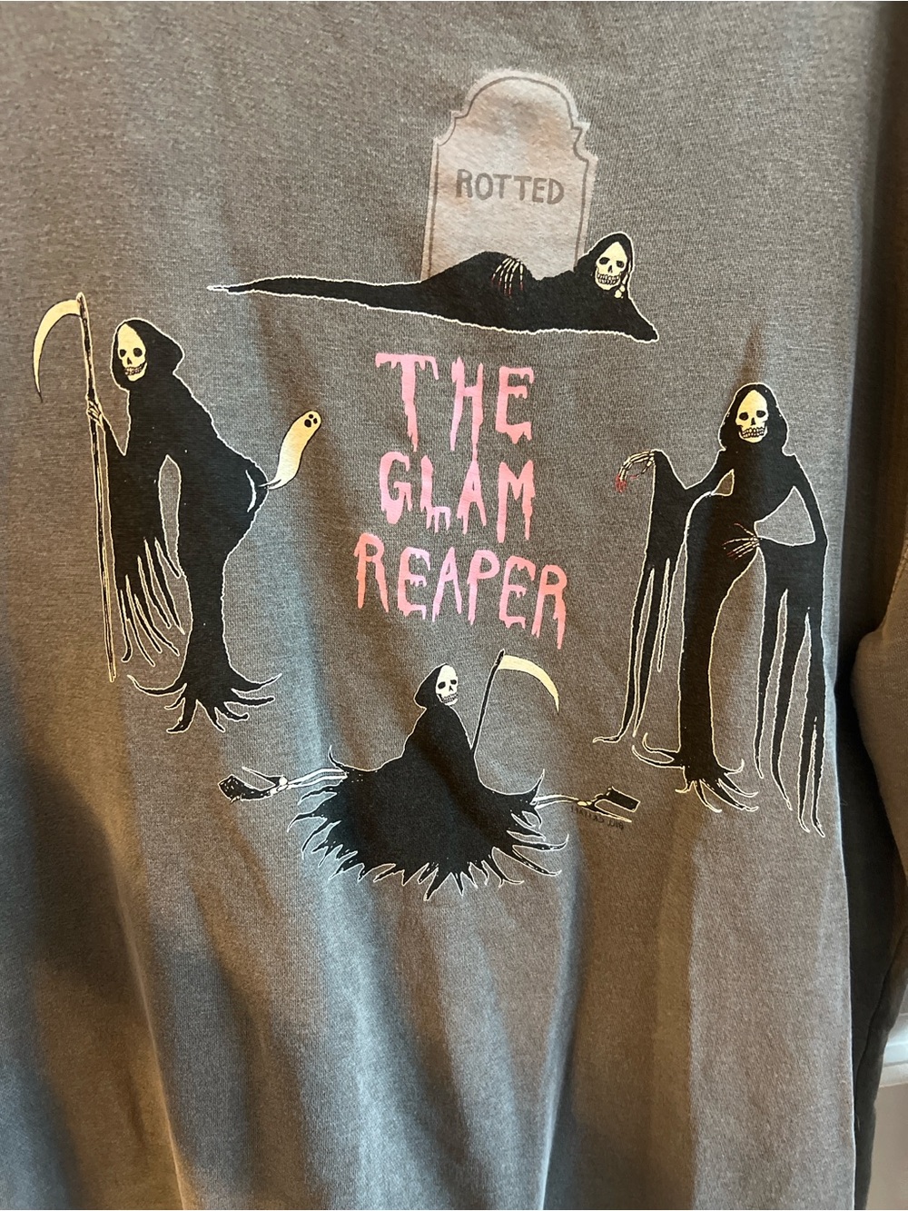 Bill Crisafi ‘The Glam Reaper’ Gray Sweatshirt